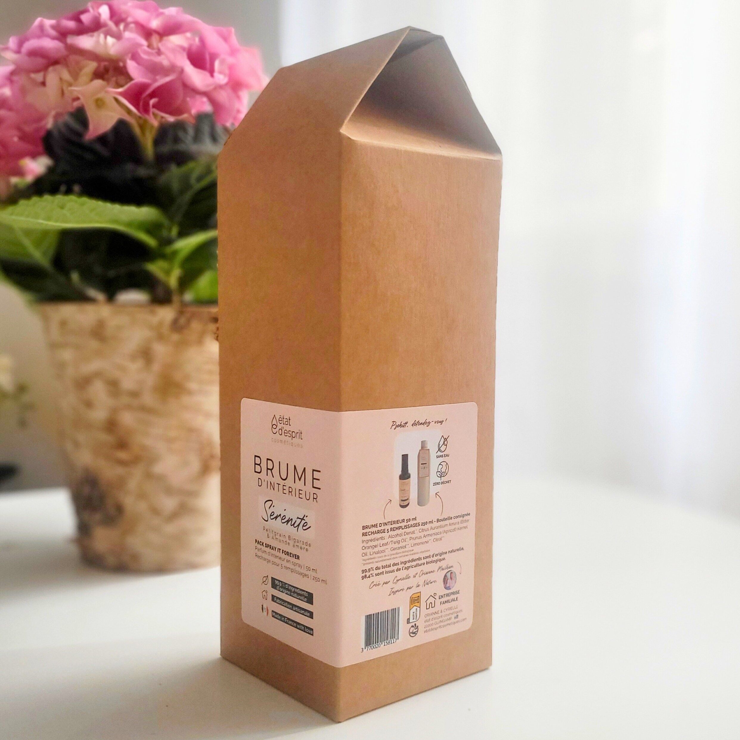 Confezione regalo rilassante con nebbia per interni con ricarica