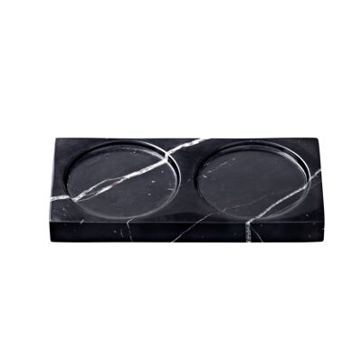 CRUSHGRIND BLACK MARBLE TRAY X 2