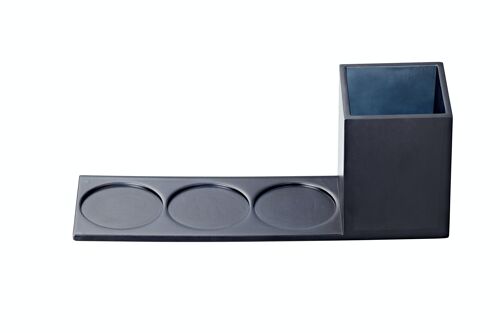 CRUSHGRIND VASSOIO IN ACRILICO NERO + BOX X 3