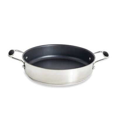 Sauté pan with 2 non-stick stainless steel handles 28 cm Excell'Inox Mathon