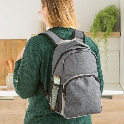 10 L insulated cooler backpack gray Mathon
