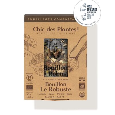 LE ROBUSTE BOUILLON (BOX OF 12 SACHETS) - SHIITAKE, ONION, PEPPER