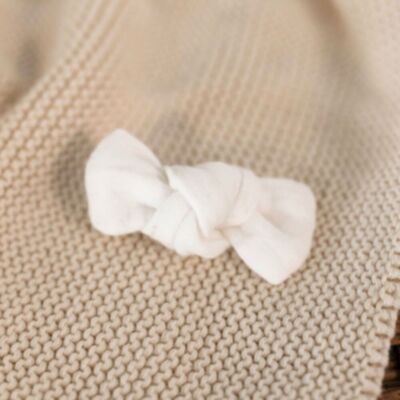 White gauze barrette