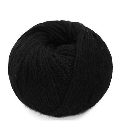 Pelote de laine alpaga Noir