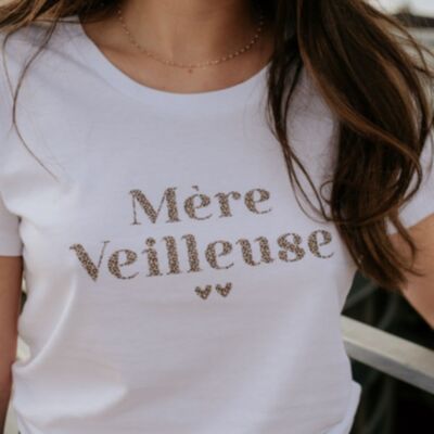 Tee-shirt Mère Veilleuse LÉOPARD