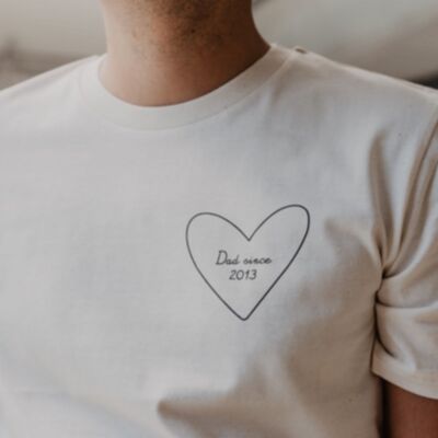 Camiseta Hombre Mi Corazón Beige