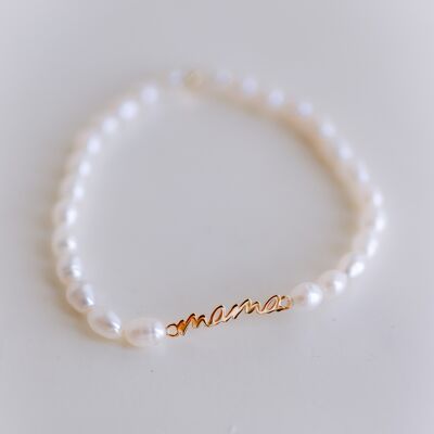 Bracciale di perle "It's Pearl Time".