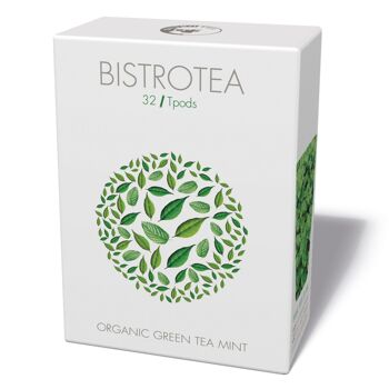 Boite de 32 sticks de thé vert menthe Bio 2