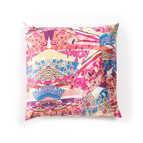 100% Silk Harlequin Print Pillow Case