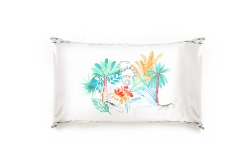 100% Silk Palma Print Pillow Case