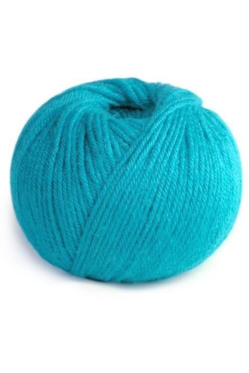 Pelote de laine alpaga Bleu turquoise