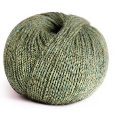 Ball of alpaca yarn Khaki Green