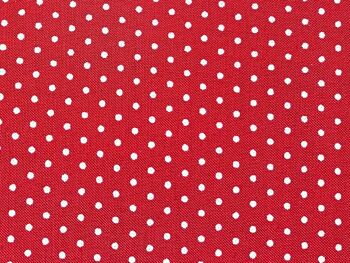 Chouchou foulard rouge imprimé pois 6