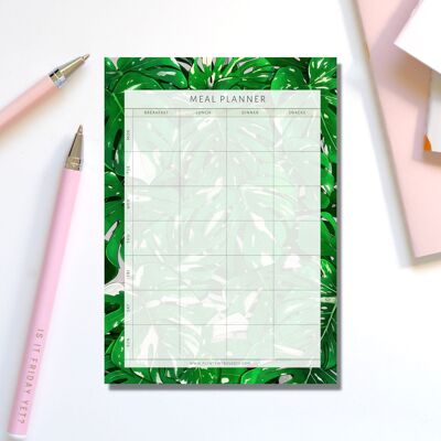 Pasto Planner A5 - Monstera Thai Constellation - Piano dei pasti