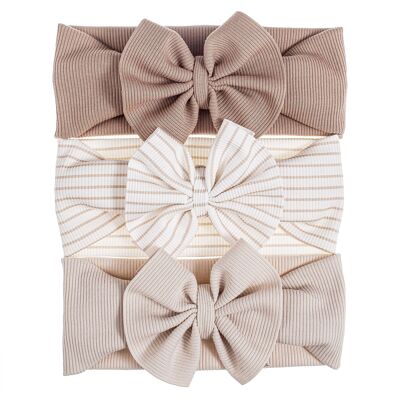 Luna 3 Bows ( set of 3 random colors )