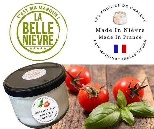 BOUGIE "TOMATE & BASILIC" MADE IN NIÈVRE