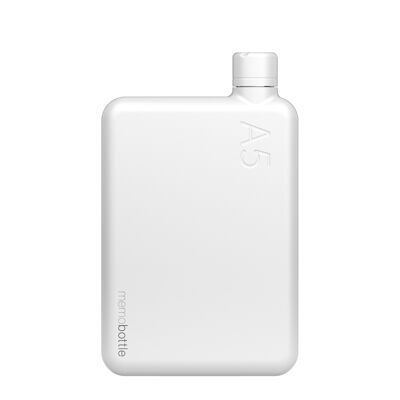 Memobottle de acero inoxidable A5 - BLANCO