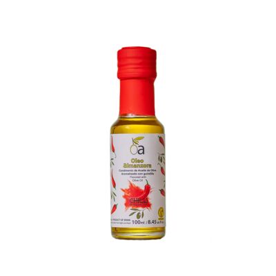 100 ml Gewürz aus nativem Olivenöl extra mit Chili (scharf).