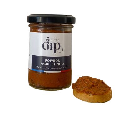 Fig pepper and walnut spread for the aperitif