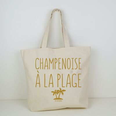Cabas Champenoise à la Plage - beach bag - cotton - gift