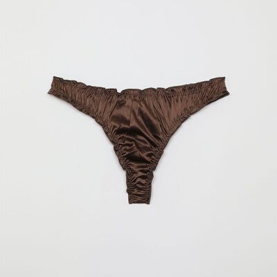 CHEEKY LOVER satin Chocolate