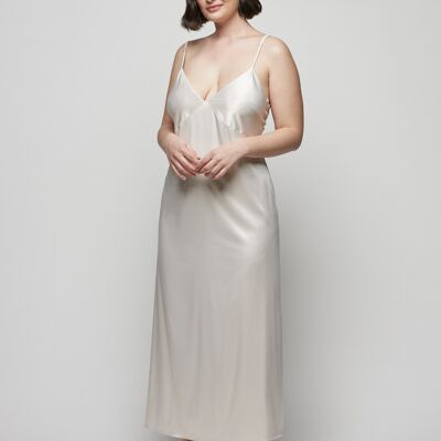 LONG SLIPDRESS Ivory