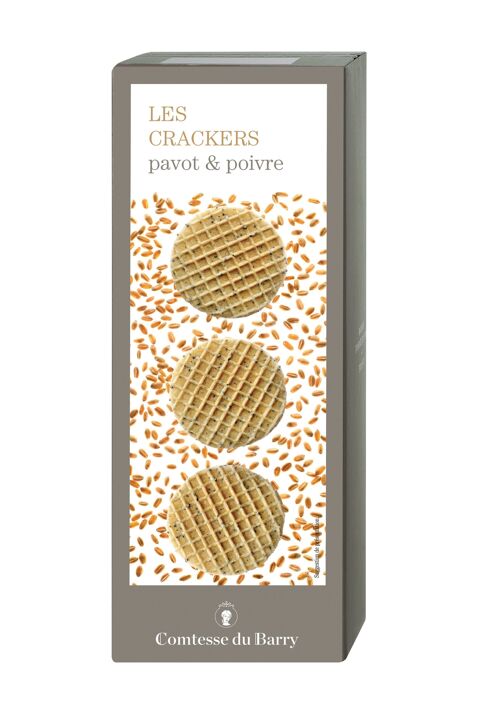 Crackers pavot poivre 95g