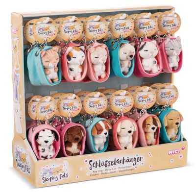 Assortimento portachiavi Sleeping Pets 8cm,