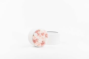 Coffret de fleurs préservées - Objet de décoration florale - Boite blanche Taille M 3