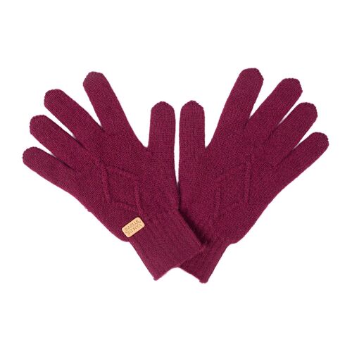 Spade Knit Cashmere Gloves