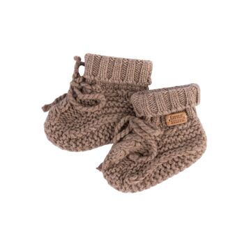 Chaussons Bébé Cachemire Tricotés Main (0-12 mois) 3