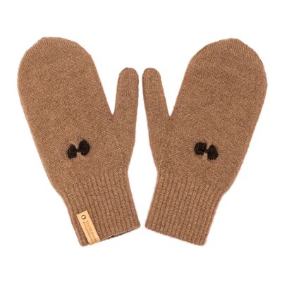 "Nomin" Camel Wool Mittens