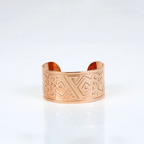 Pure copper light weight bracelet with gift bag (design 40)