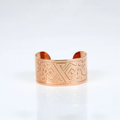 Pure copper light weight bracelet with gift bag (design 40)