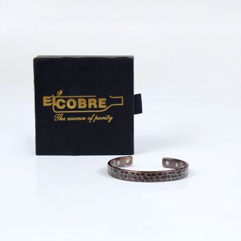 Bracelet magnétique en cuivre pur avec boîte-cadeau (design 36) 1