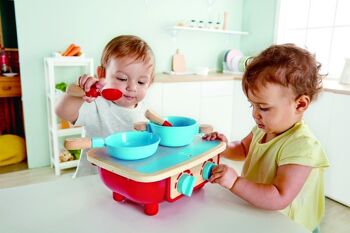 Hape - Jouet en bois - Cuisine - Plaque de cuissons pour enfants 3