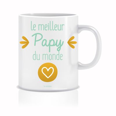 Mug Papy - mug pour le meilleur des papys ! -mug décoré en France