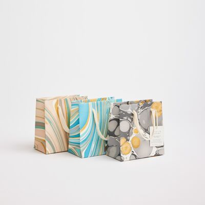 Bolsas de regalo marmoladas a mano (pequeñas) - Luxe