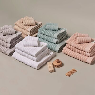 Badezimmerhandtücher aus Bio-Baumwolle – Waschlappen, Handtücher, Badetücher, Badelaken