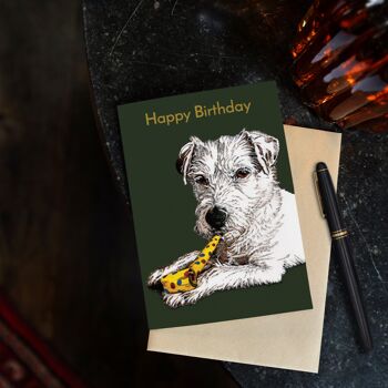 Cartes d'anniversaire pour chien Parson 4
