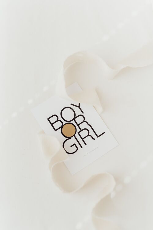 Rubbelkarte Boy or Girl