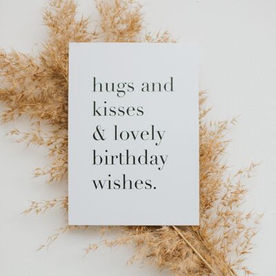 Postcard Hugs & Kisses