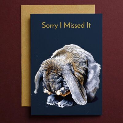 Sorry Bunny Cards