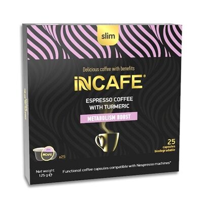 Café expresso iNCAFE 'Slim', 25 capsules type Nespresso