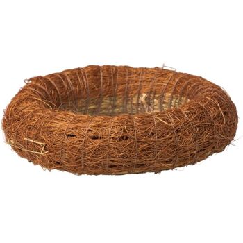 Socle couronne de foin recouvert de sisal 15cm/3cm - Marron 2