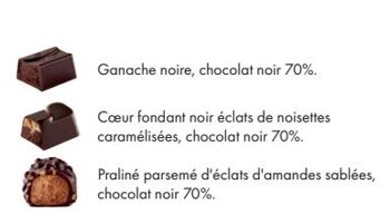 Papillotes chocolats noir 70% 300g, Révillon 2