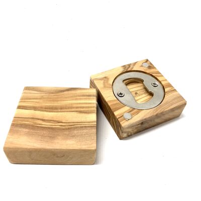 Magnetic bottle opener PARTY made of olive wood