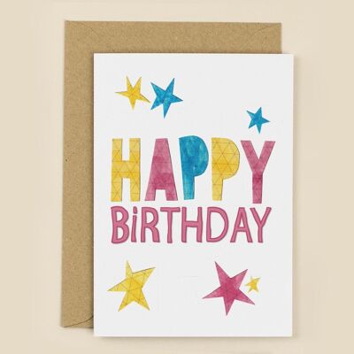 Happy Birthday Papercut Card