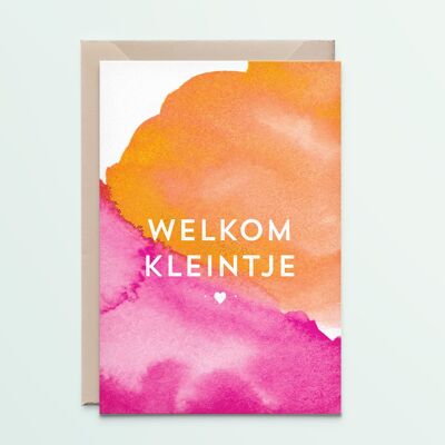 Welkom kleintje – oranje