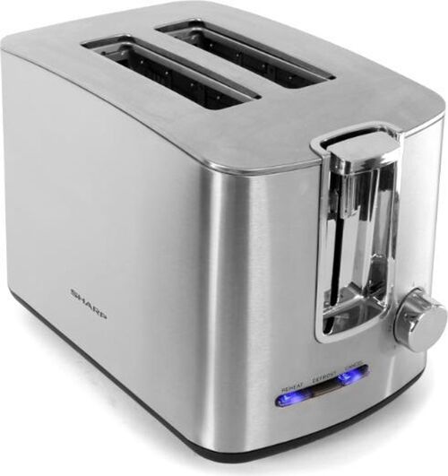 Sharp - Toaster with defrost setting - Silver
